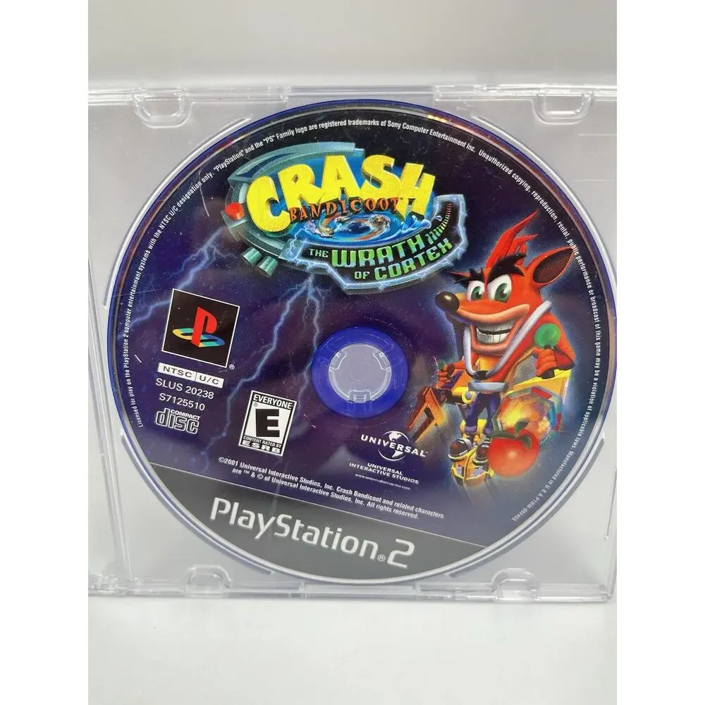 PS2 PlayStation 2 Crash Bandicoot: The Wrath Of Cortex TESTED DISC ONLY